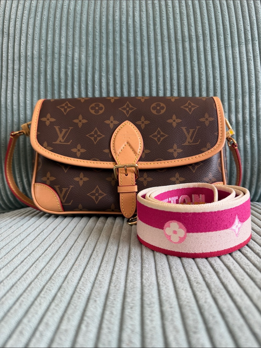 Louis Vuitton Monogram Diane Satchel Reversible Jacquard